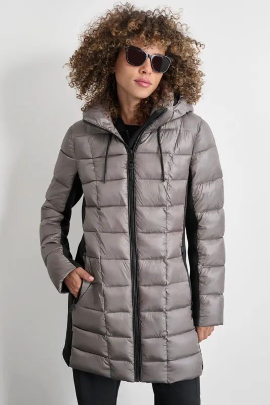 BOX QUILT LONG PUFFER sold by DKNY