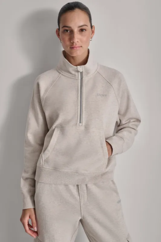 MINI STUD LOGO HALF ZIP PULLOVER sold by DKNY