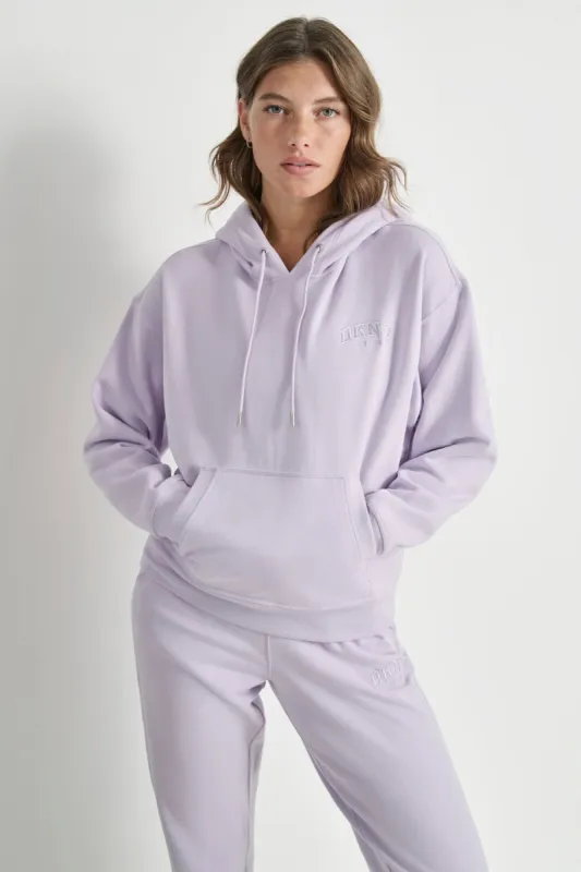 VARSITY EMBROIDERED LOGO HOODIE sold by DKNY