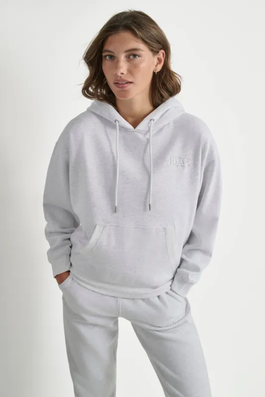 VARSITY EMBROIDERED LOGO HOODIE sold by DKNY