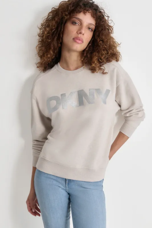 SEQUIN LOGO SWEATSHIRT sold by DKNY