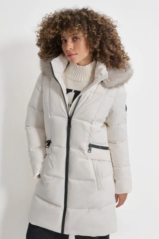 Long Puffer With Double Pockets sold by DKNY