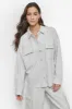 RELAXED SHIRT JACKET sold by DKNY