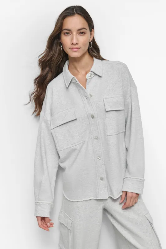 RELAXED SHIRT JACKET sold by DKNY