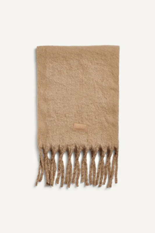 FLUFFY SOLID BLANKET SCARF made by DKNY