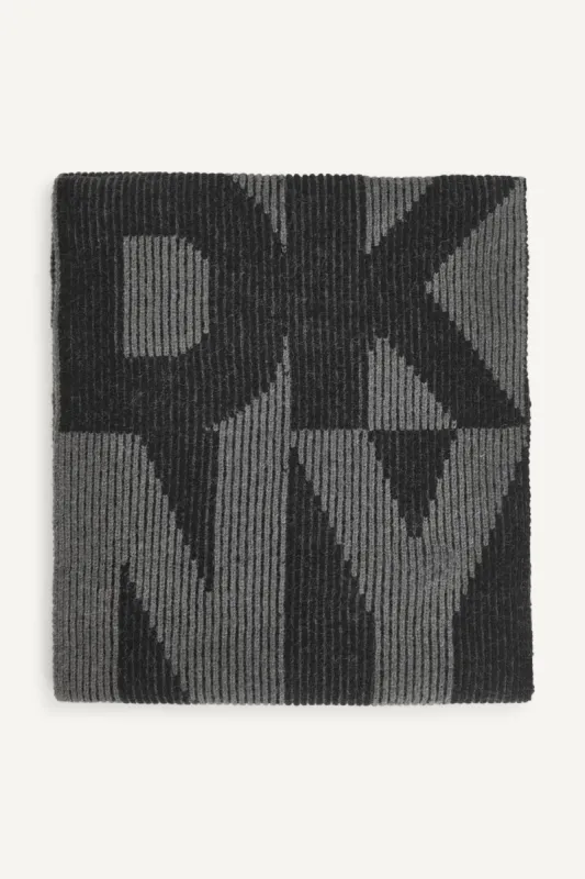 RIBBED INTARSIA DKNY SCARF sold by DKNY