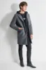 FAUX WOOL COAT W/ HOODED BIB sold by DKNY