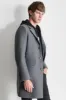 FAUX WOOL COAT W/ HOODED BIB sold by DKNY