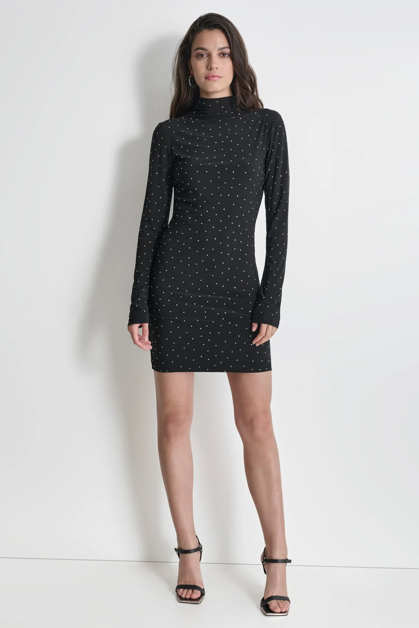 CRYSTAL EMBELLISHED DRESS sold by DKNY