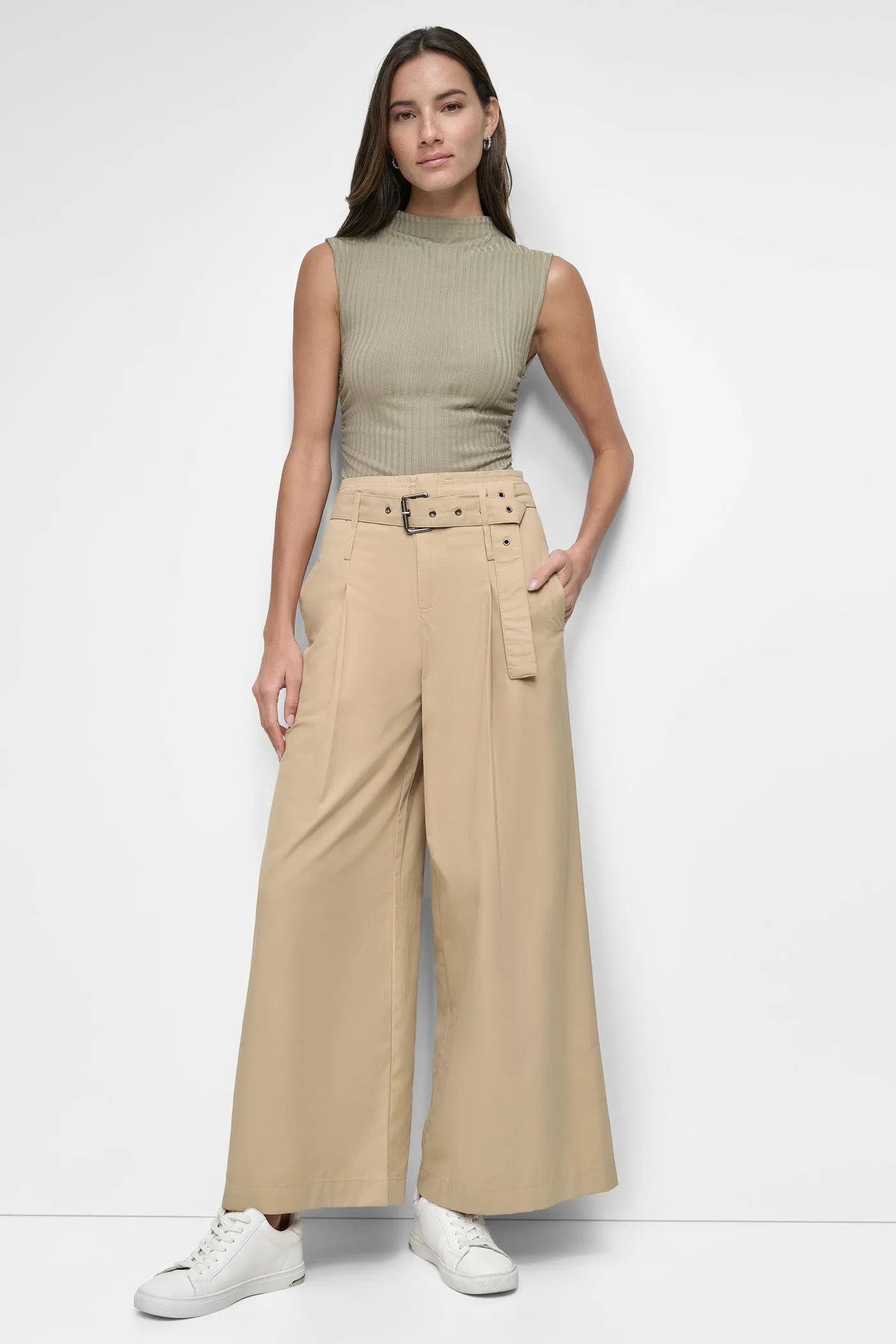 HIGH WAIST PLEATED TROUSER sold by DKNY product image thumbnail 5