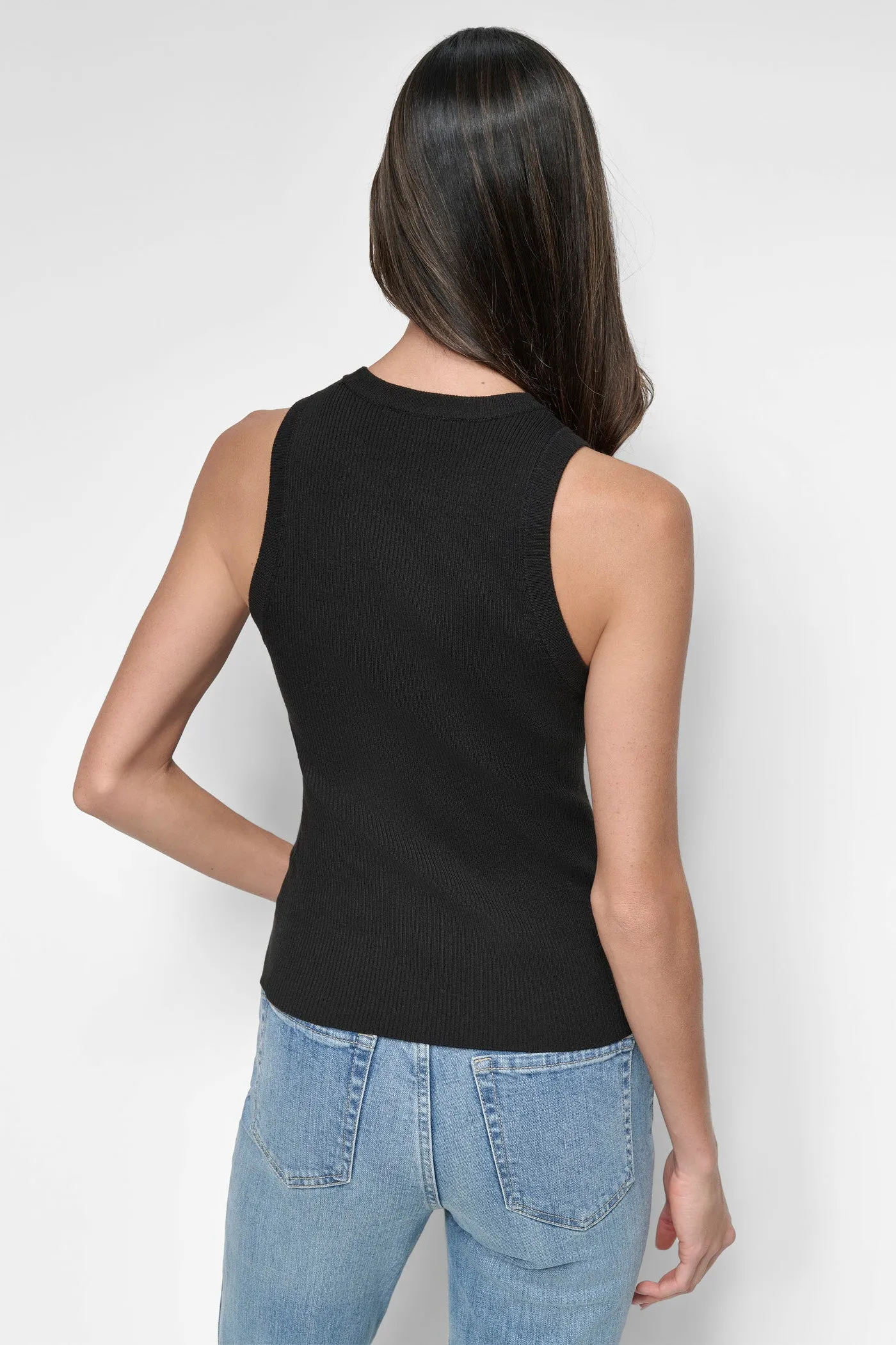 SLEEVE LESS CREW NECK TANK sold by DKNY product image thumbnail 2