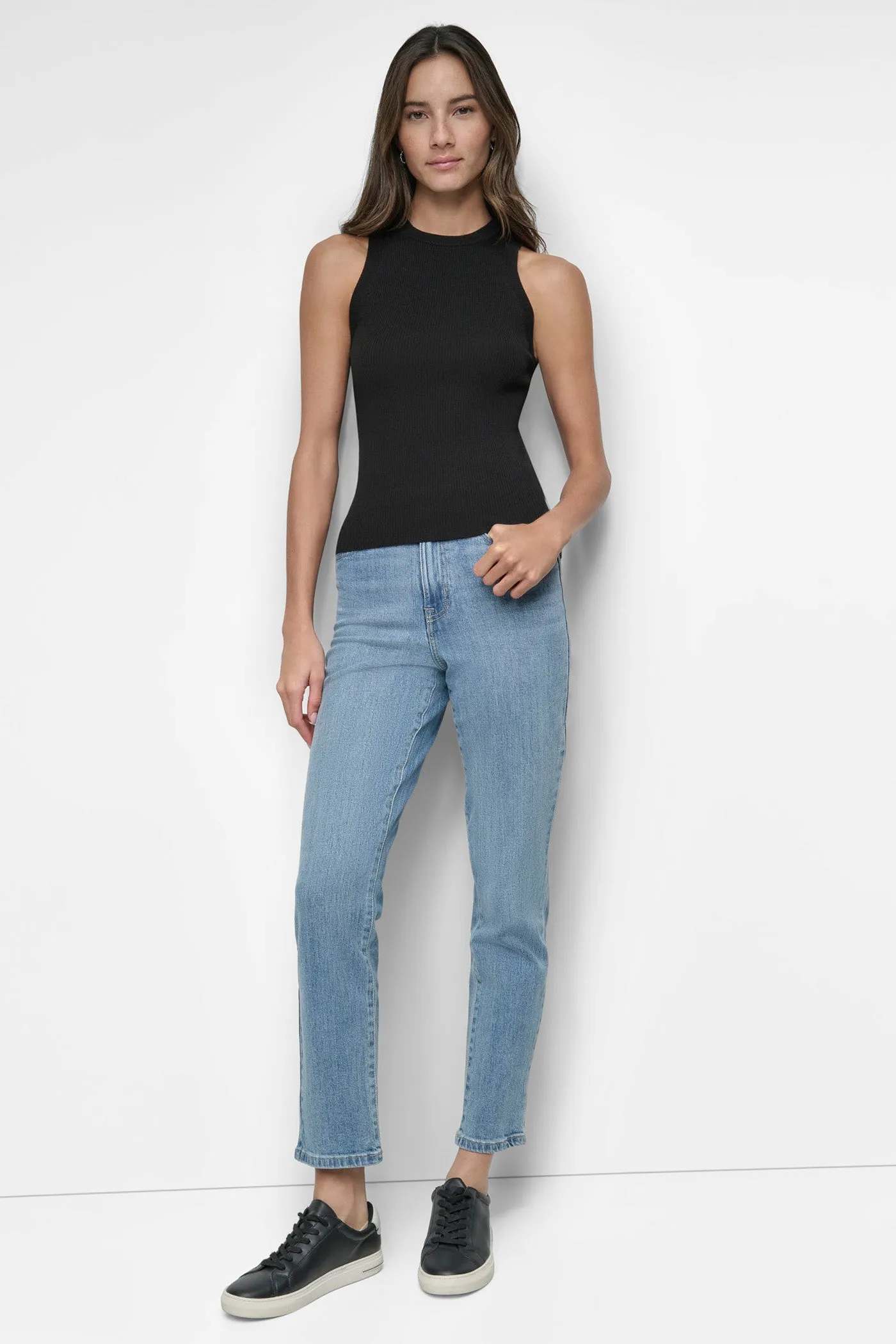 SLEEVE LESS CREW NECK TANK sold by DKNY product image thumbnail 4