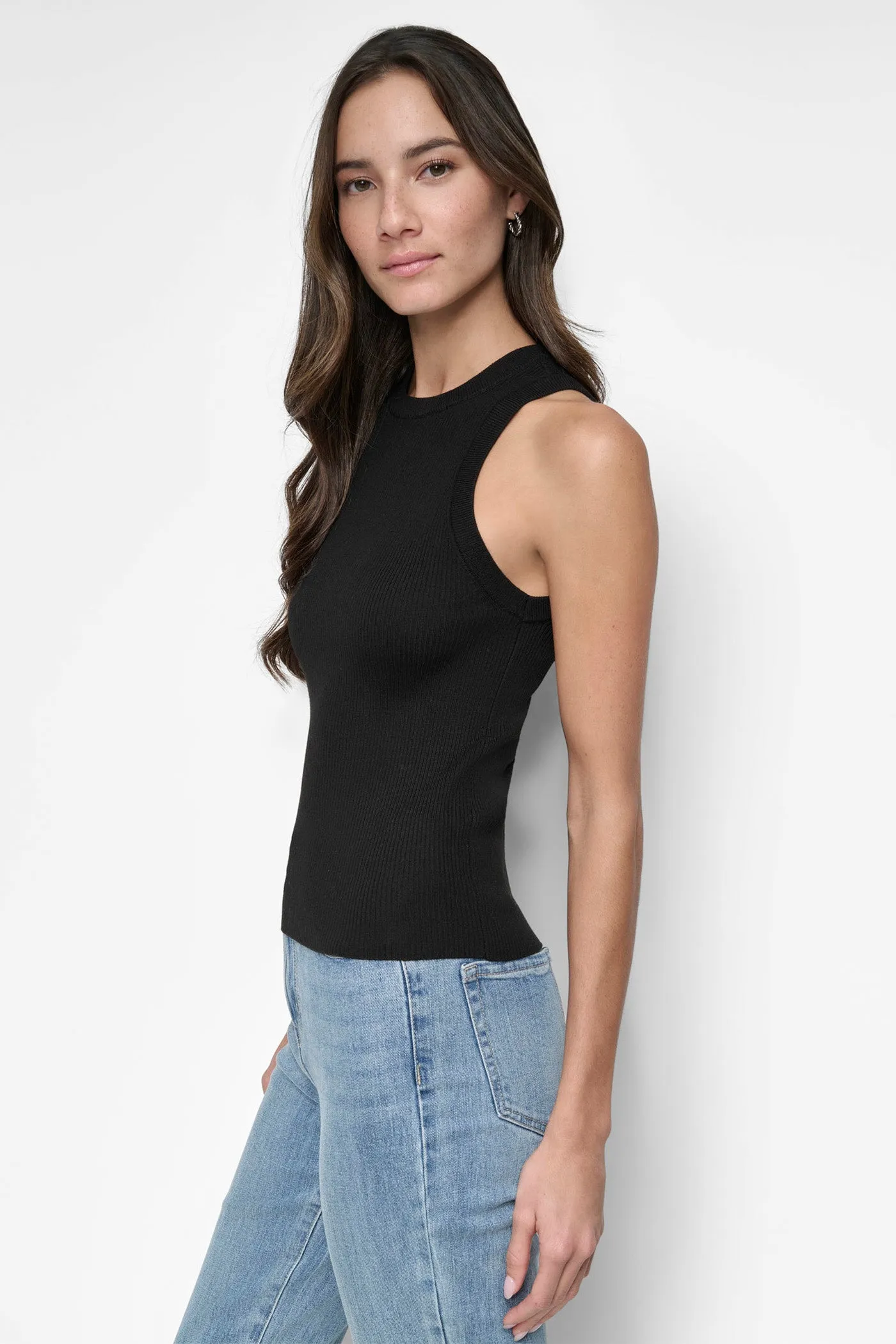 SLEEVE LESS CREW NECK TANK sold by DKNY product image thumbnail 3
