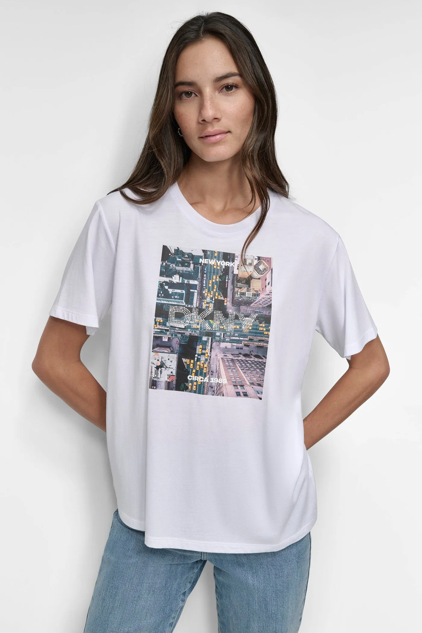 DKNY AERIAL PHOTOREAL TEE sold by DKNY product image thumbnail 4