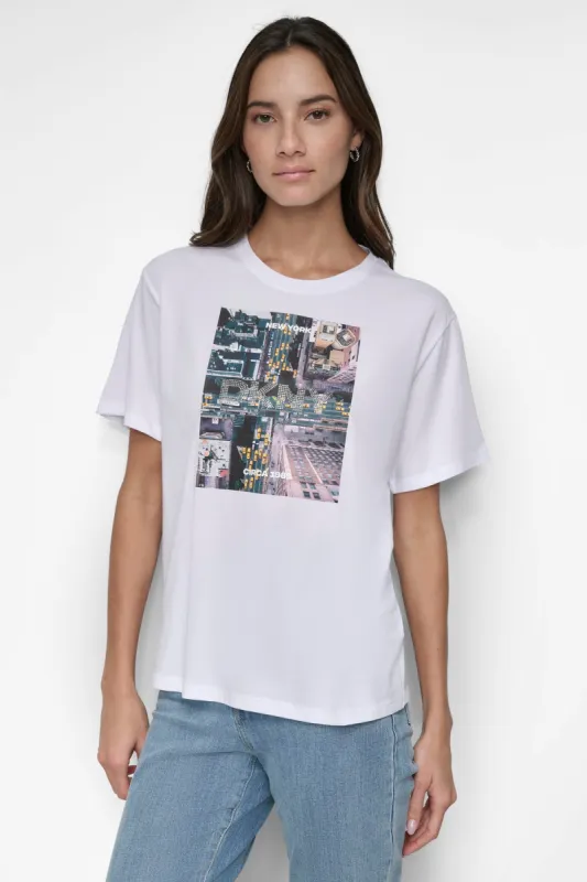 DKNY AERIAL PHOTOREAL TEE made by DKNY