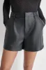 FAUX LEATHER SHORTS sold by DKNY