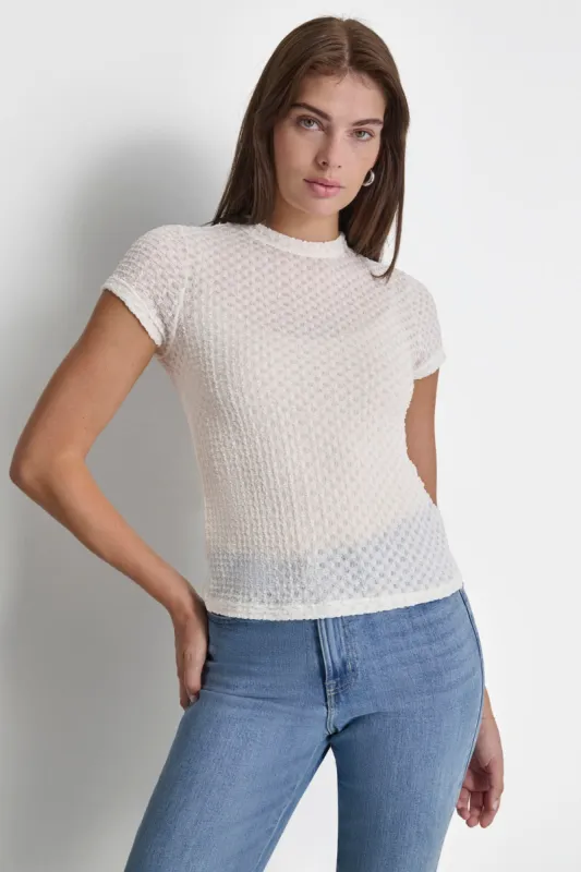 PEBBLE LACE TOP sold by DKNY