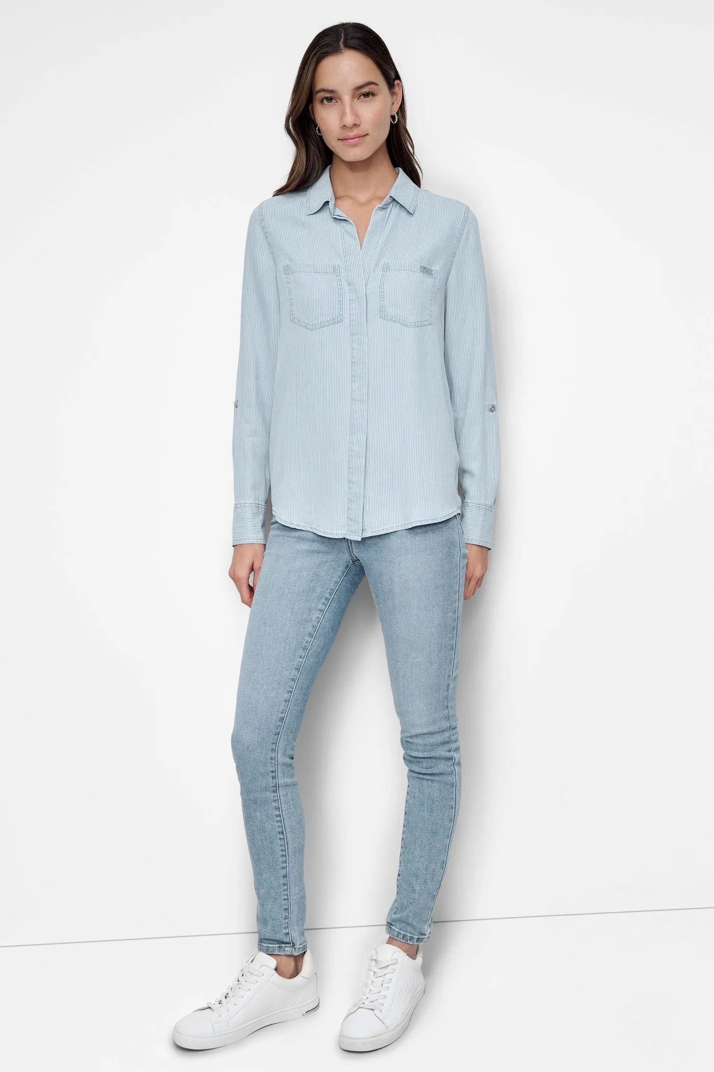 SPLIT BACK BUTTON FRONT SHIRT sold by DKNY product image thumbnail 5