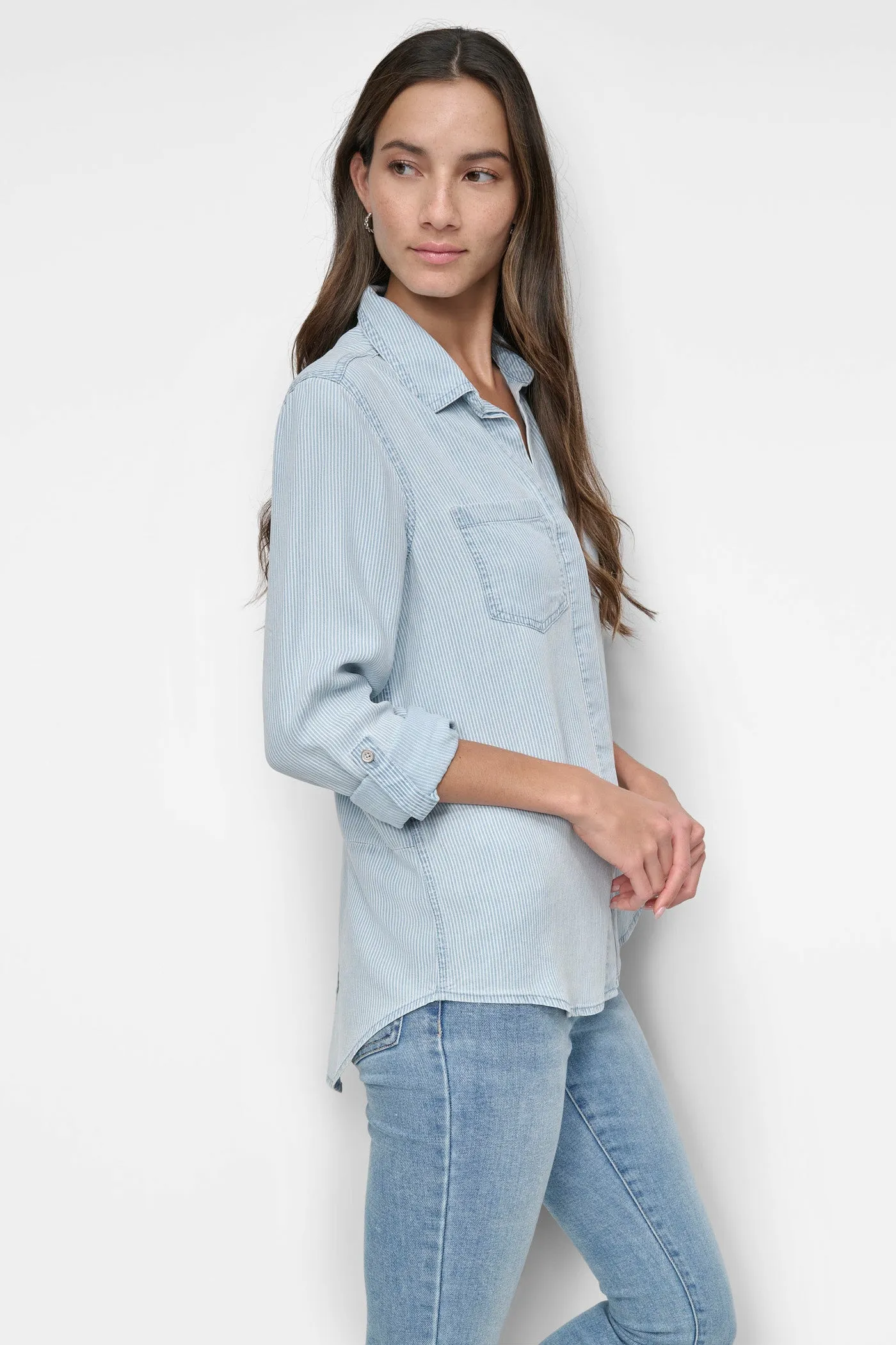 SPLIT BACK BUTTON FRONT SHIRT sold by DKNY product image thumbnail 3