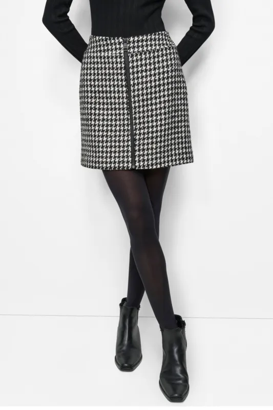 ZIP FRONT MINI SKIRT sold by DKNY