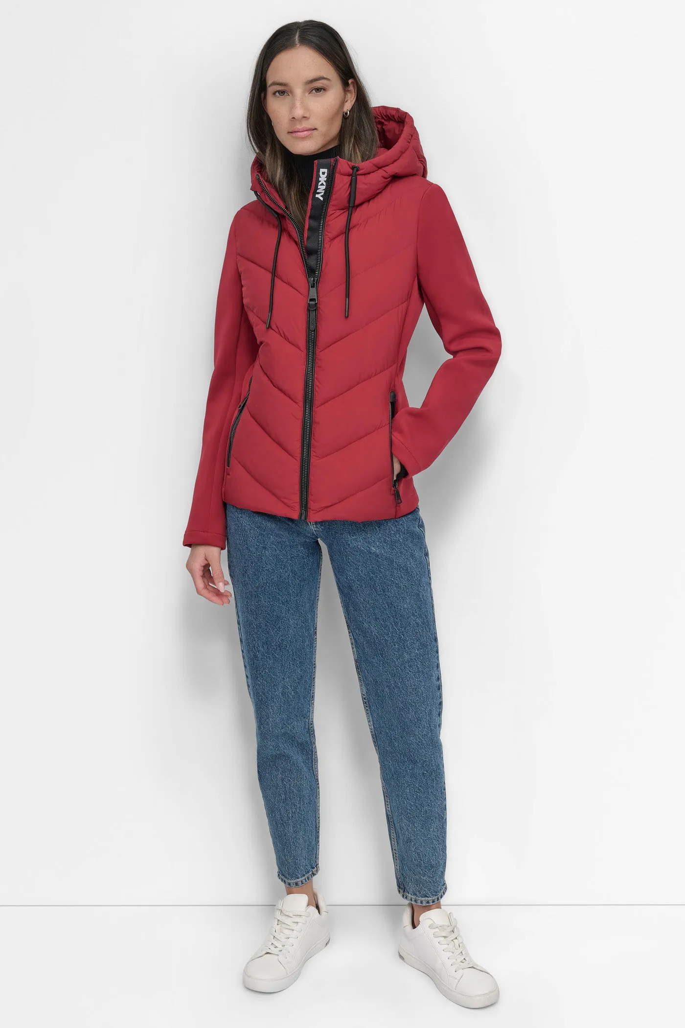 MIXED MEDIA LIGHT WEIGHT PUFFER sold by DKNY product image thumbnail 3