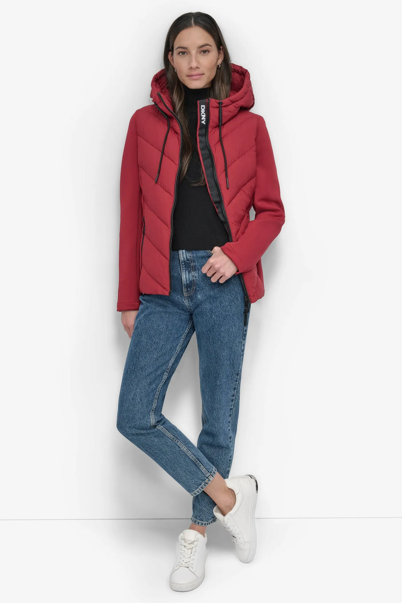 MIXED MEDIA LIGHT WEIGHT PUFFER sold by DKNY product image thumbnail 4