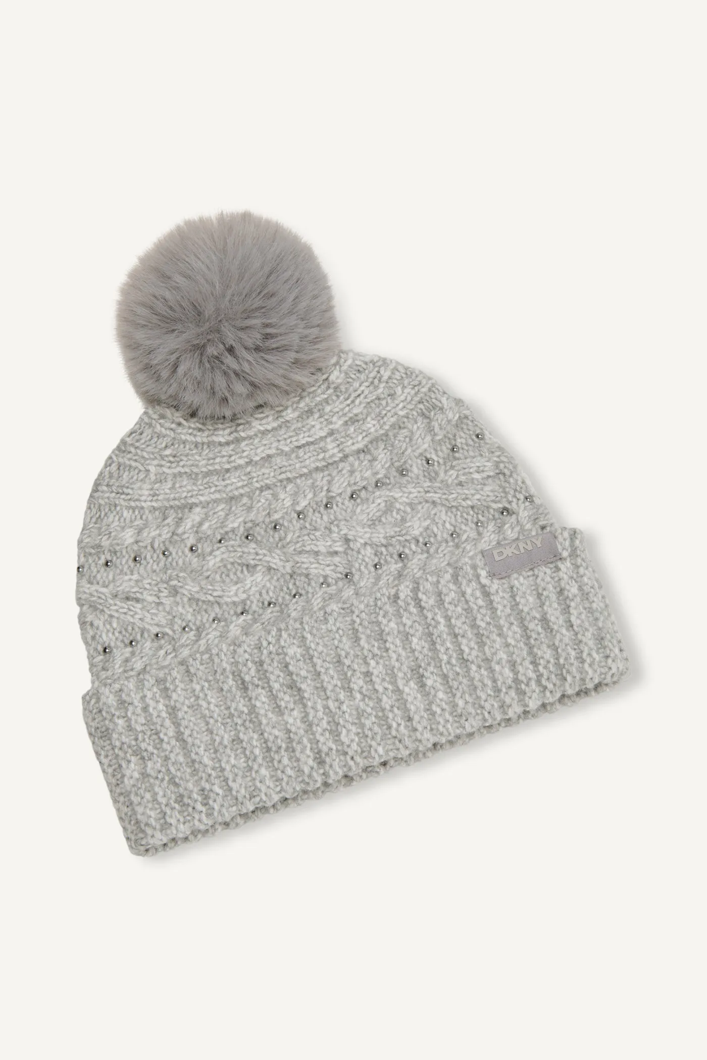 STUDDED CABLE POM HAT sold by DKNY product image thumbnail 2