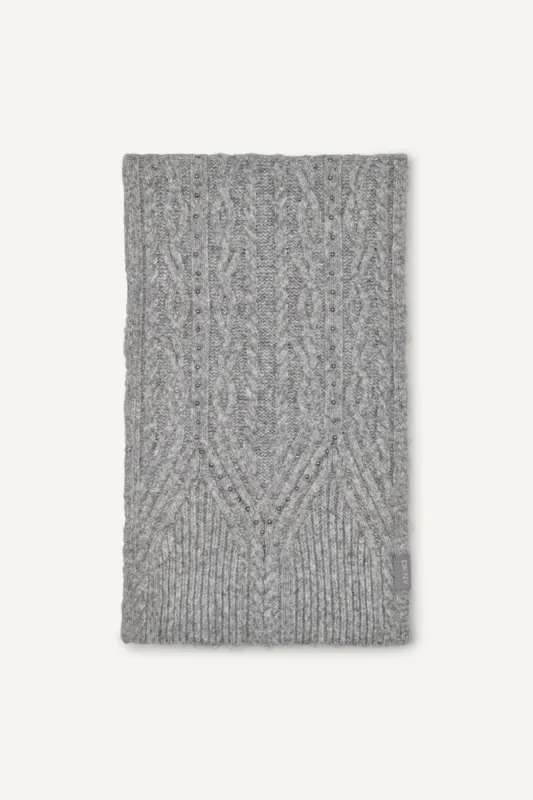 STUDDED CABLE SCARF sold by DKNY