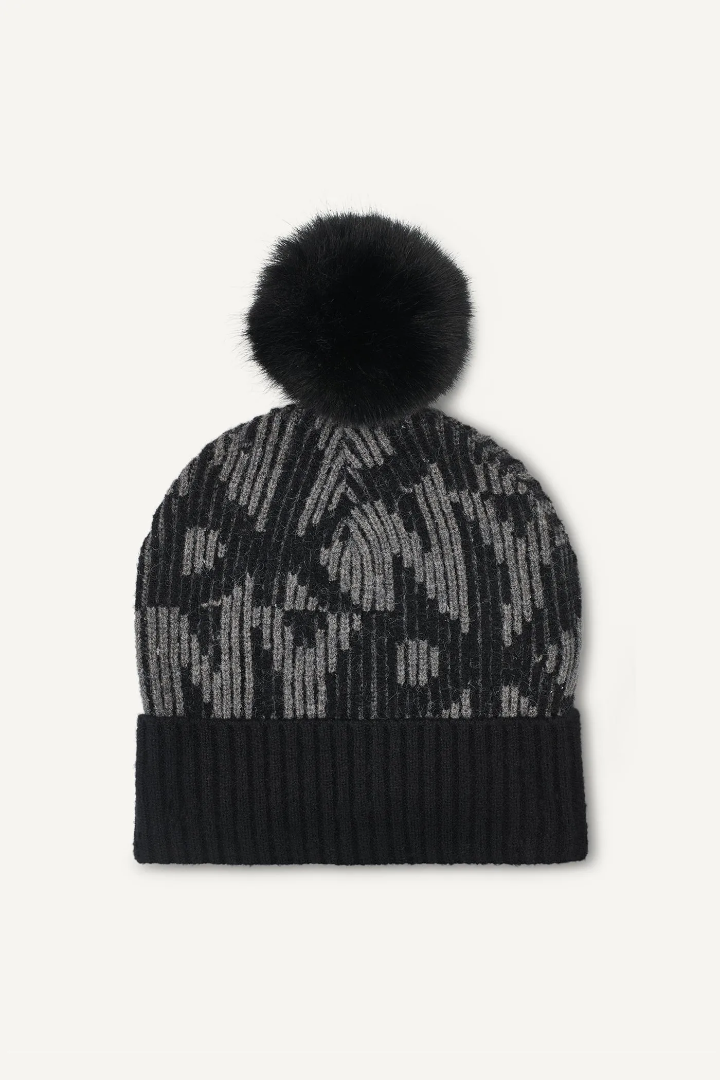 RIBBED DKNY FAUX FUR POM HAT sold by DKNY product image thumbnail 3