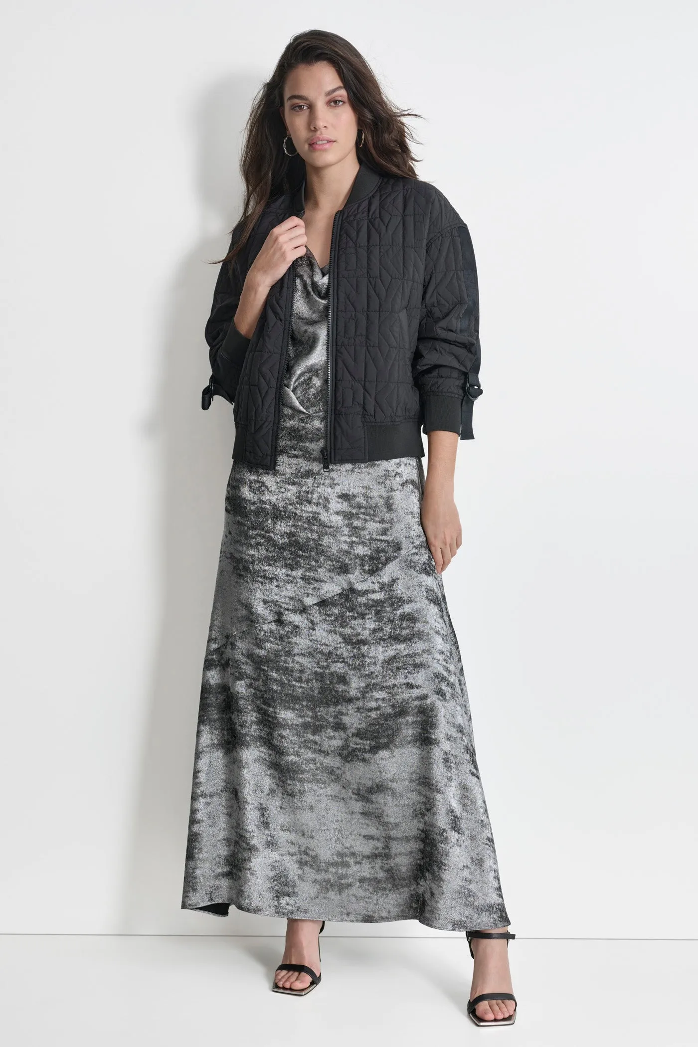 QUILTED LOGO BOMBER sold by DKNY product image thumbnail 4