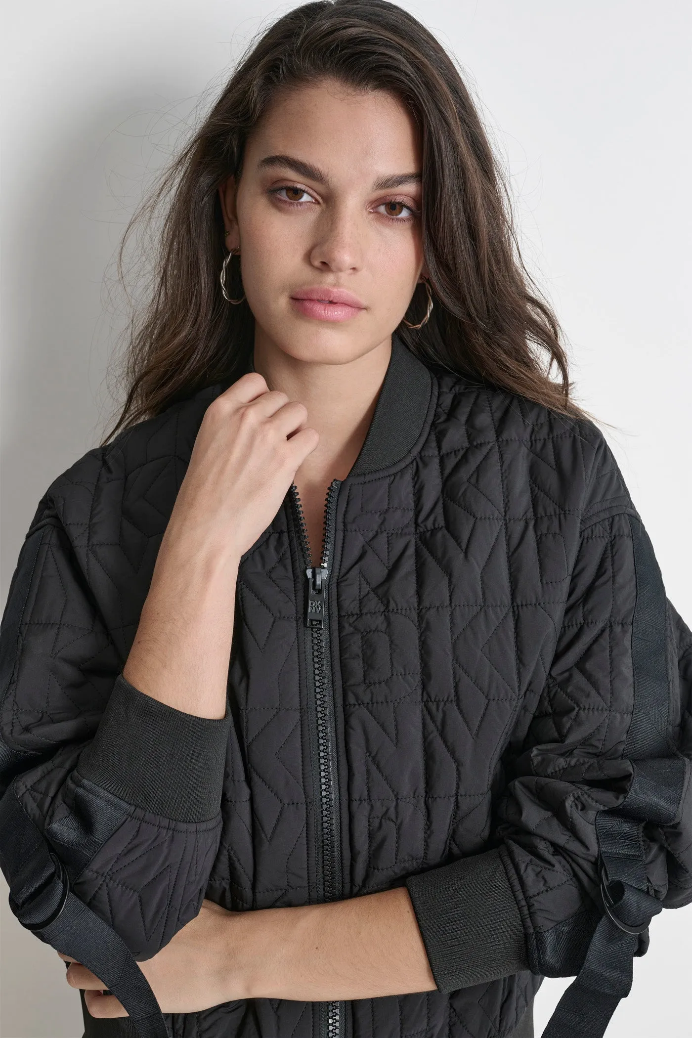 QUILTED LOGO BOMBER sold by DKNY product image thumbnail 2