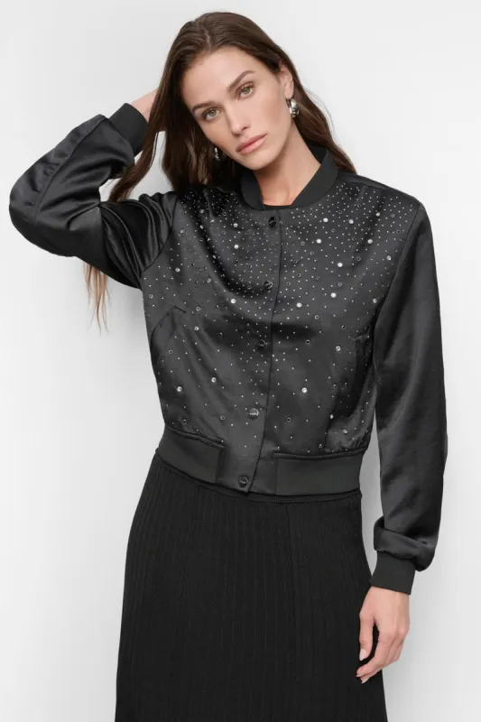 STUDDED BOMBER JACKET sold by DKNY