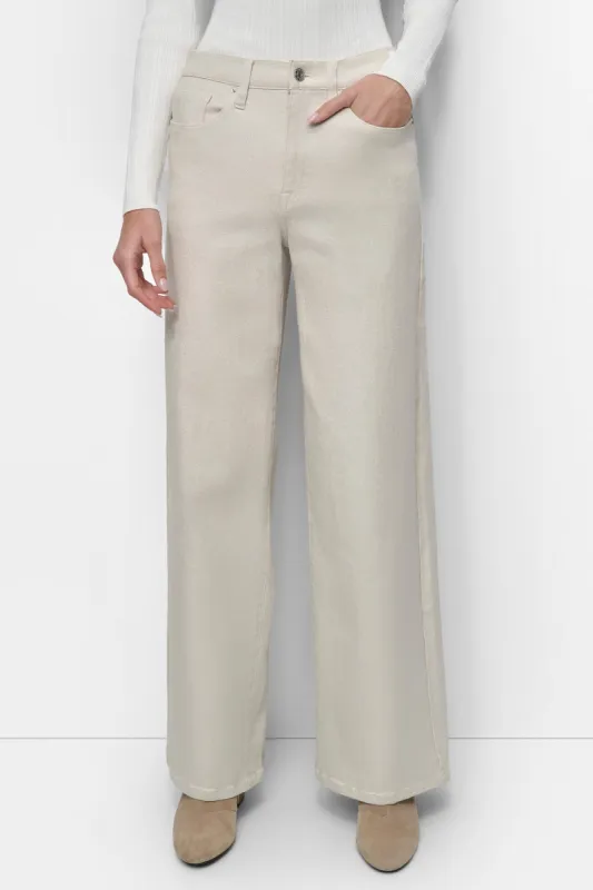 HIGH RISE METALLIC COATING JEAN sold by DKNY