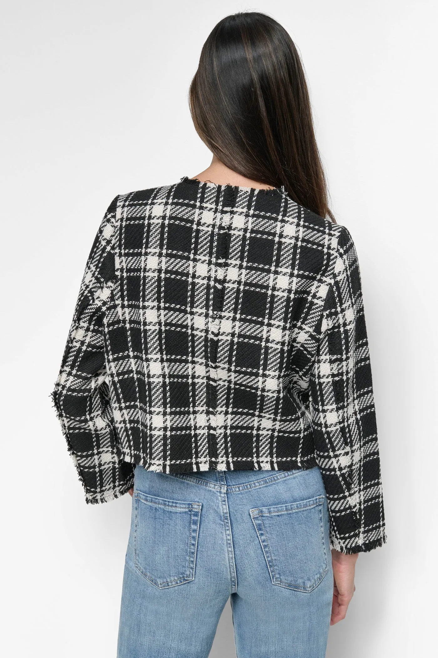 FRAYED CROPPED JACKET sold by DKNY product image thumbnail 2