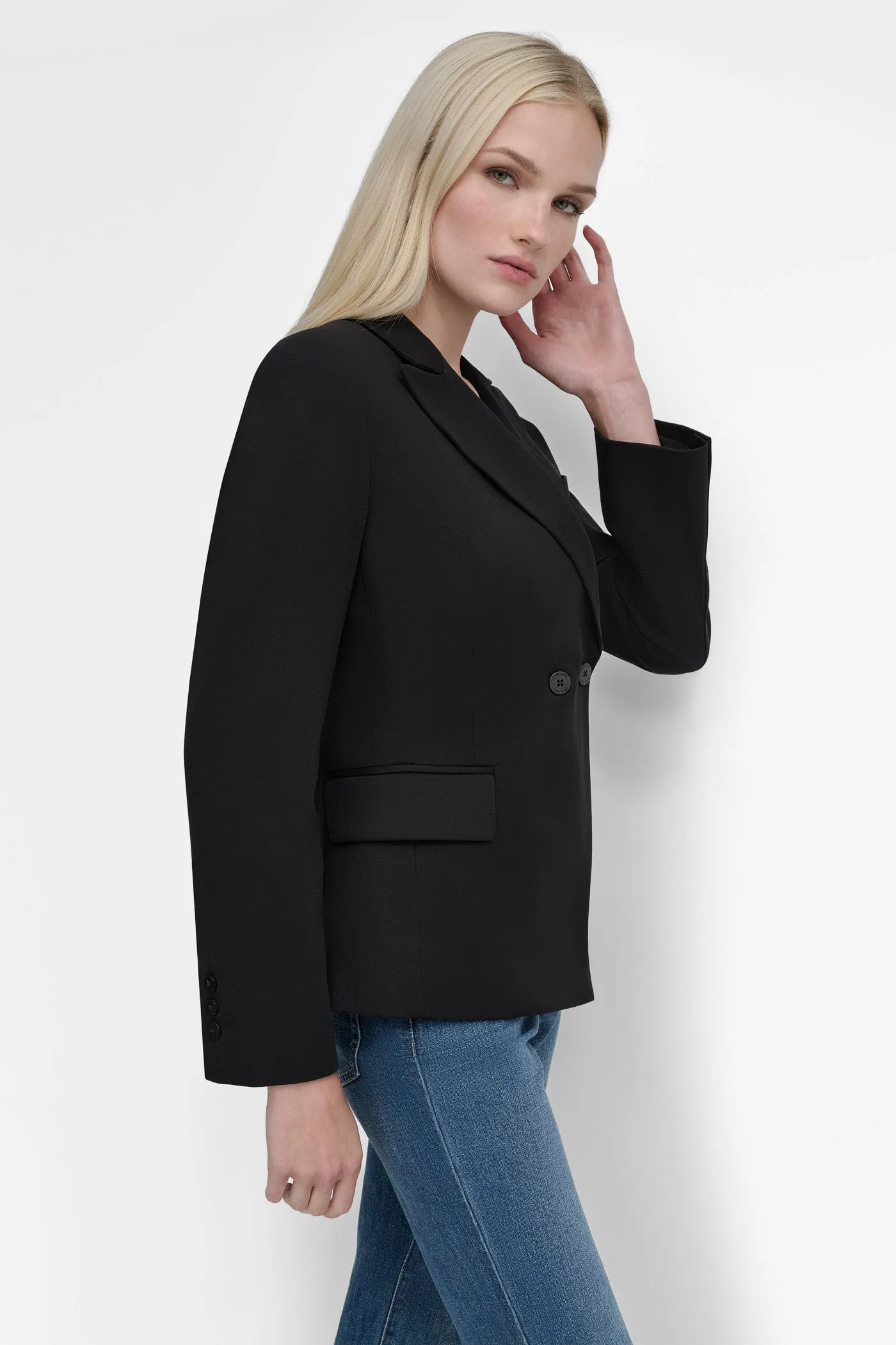 SINGLE BREASTED FITTED BLAZER sold by DKNY product image thumbnail 3