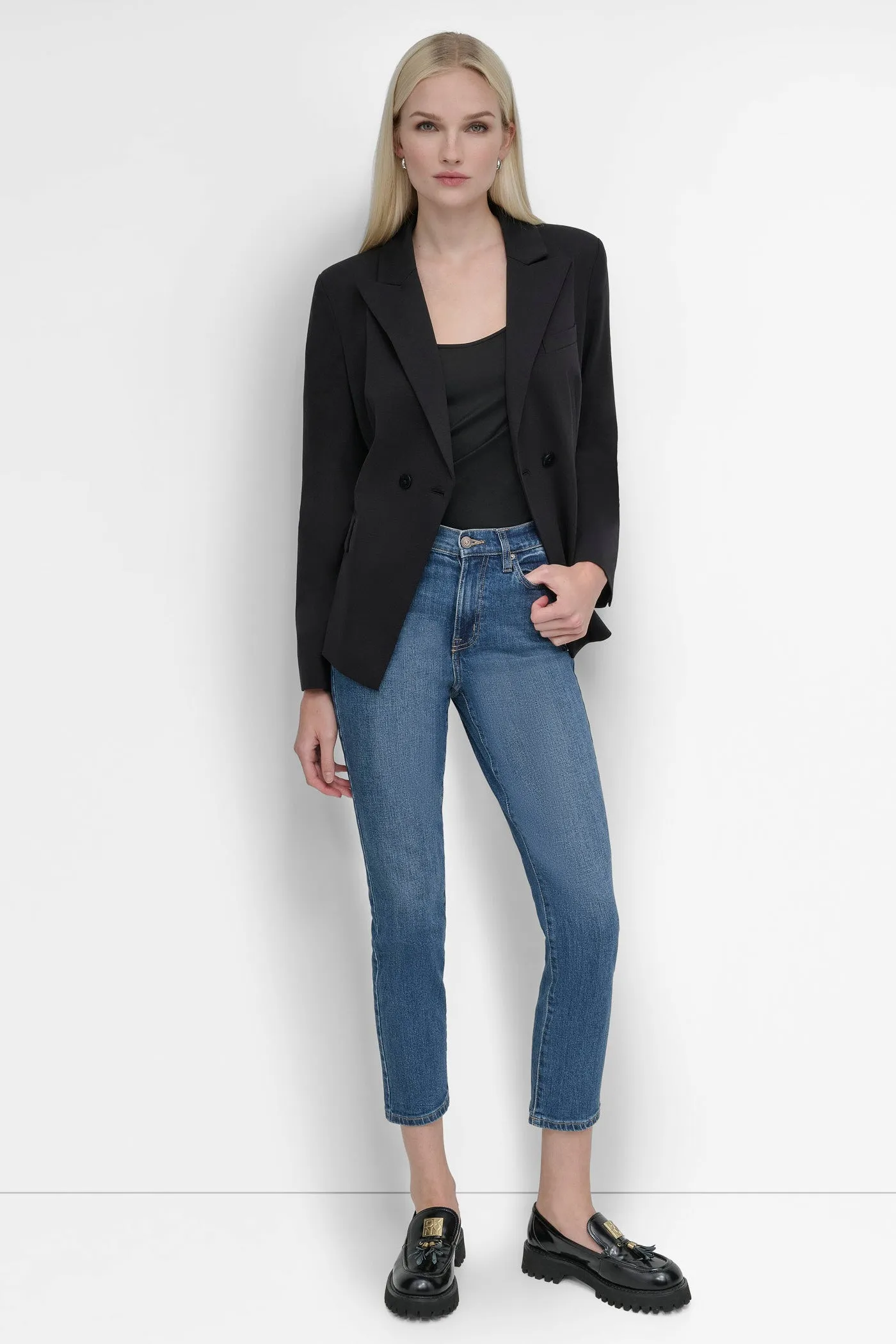 SINGLE BREASTED FITTED BLAZER sold by DKNY product image thumbnail 5