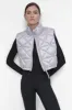 NOVELTY CROPPED DIAMOND QUILT VEST sold by DKNY