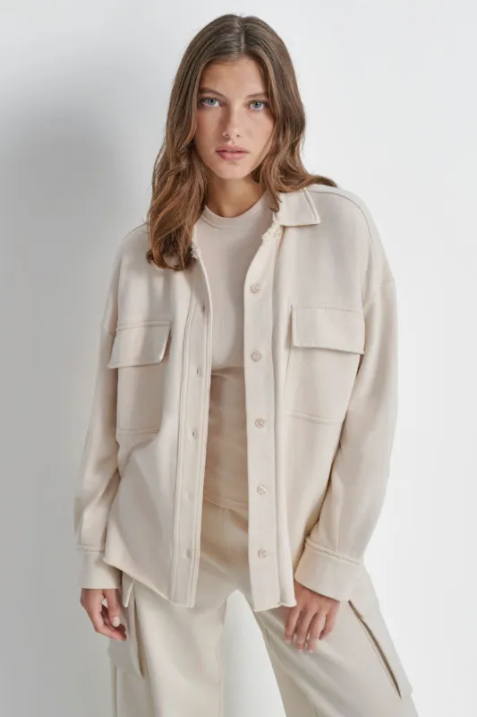 RELAXED SHIRT JACKET sold by DKNY