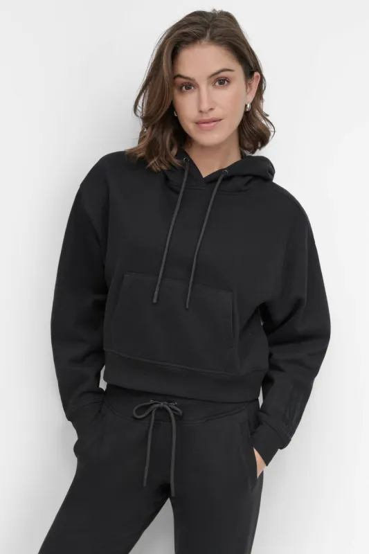 STACKED EMBROIDERED LOGO HOODIE sold by DKNY