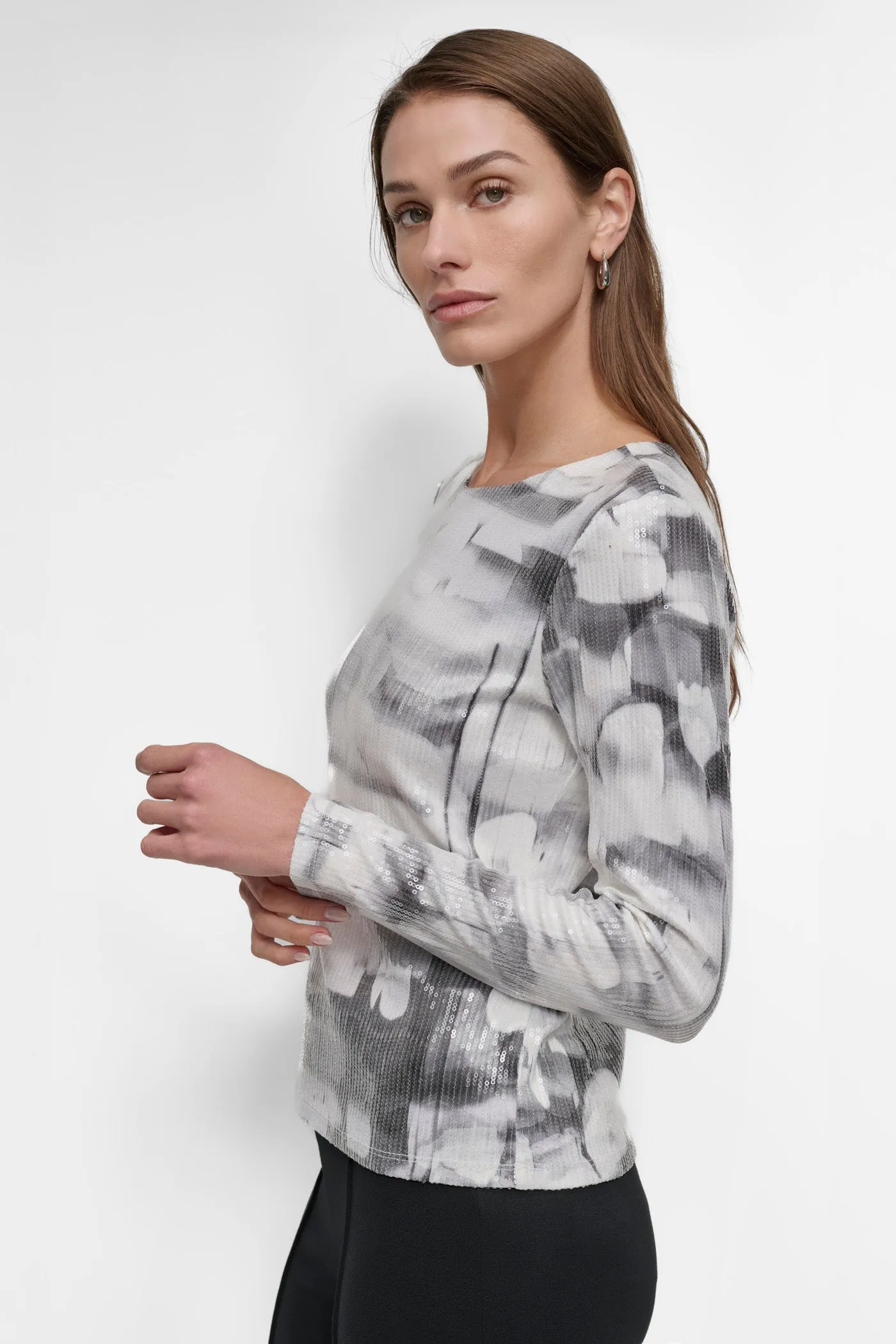 ALL OVER SEQUIN TOP sold by DKNY product image thumbnail 2