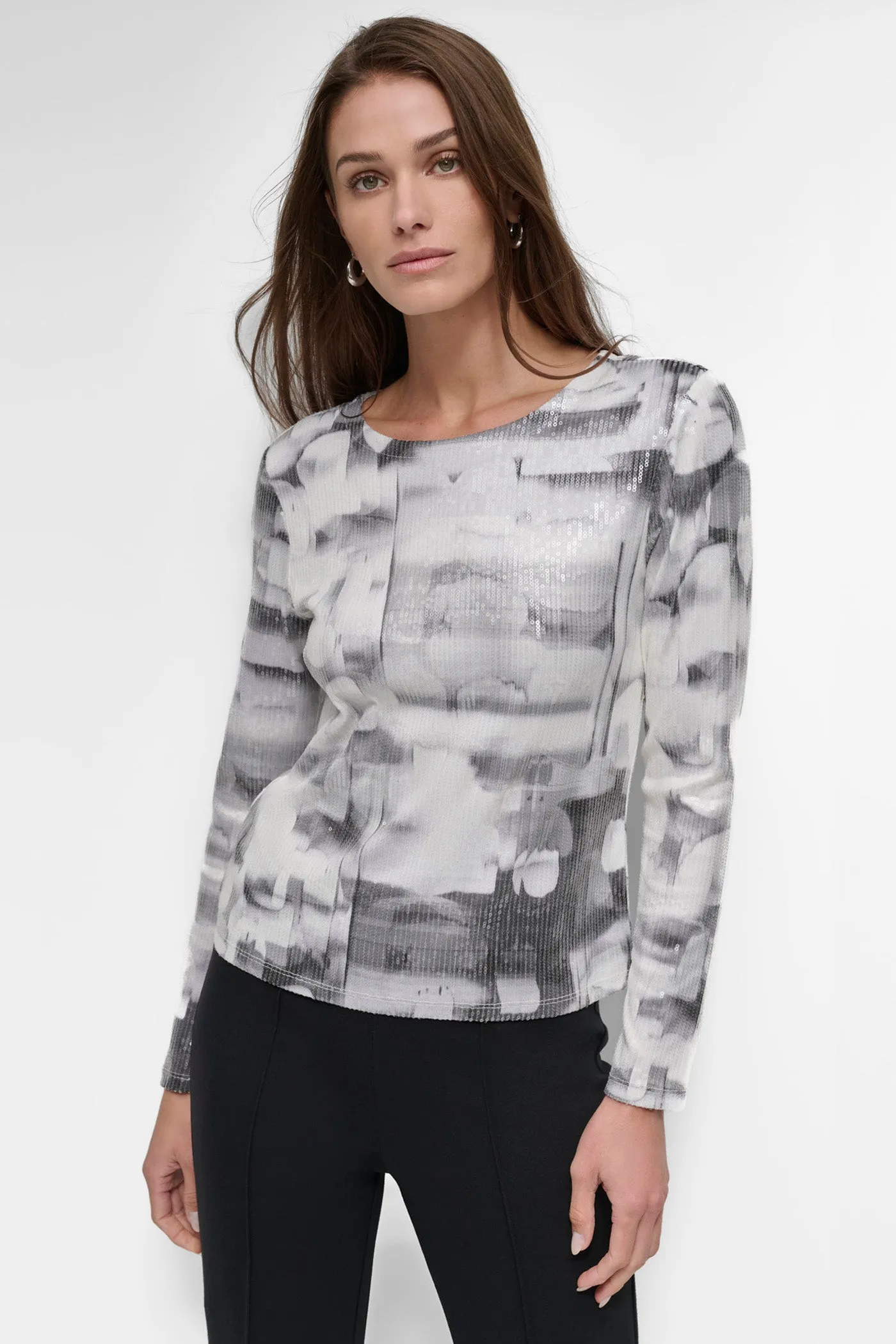 ALL OVER SEQUIN TOP sold by DKNY