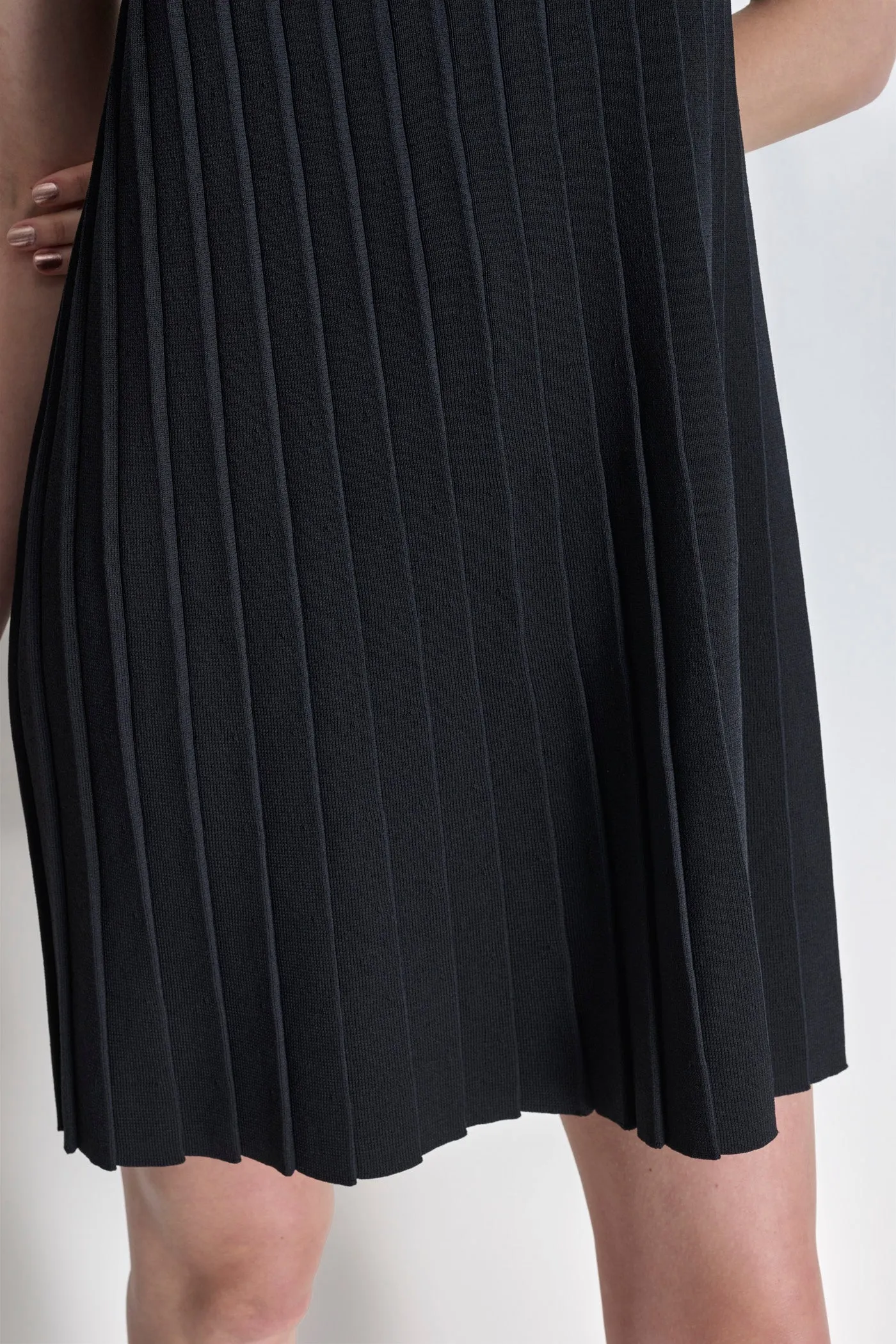 RIBBED KNIT DRESS WITH PLEATING sold by DKNY product image thumbnail 5