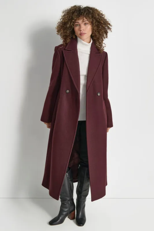WOOL WRAP COAT sold by DKNY