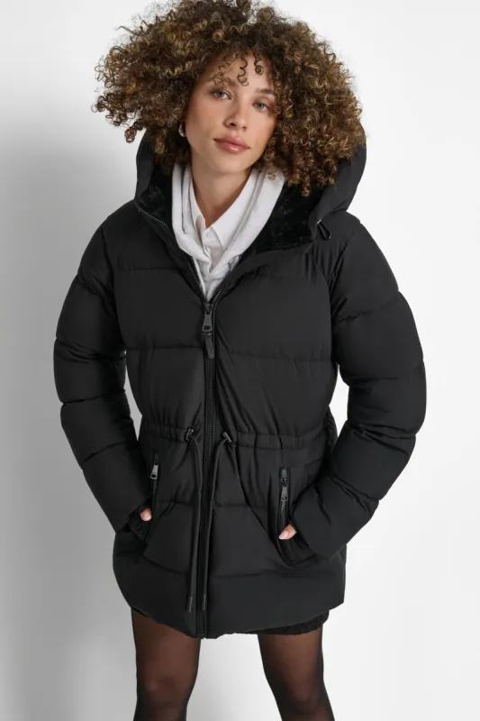 MID LENGTH LUSH PUFFER JACKET sold by DKNY