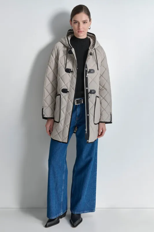 QUILTED COAT WITH TOGGLE sold by DKNY