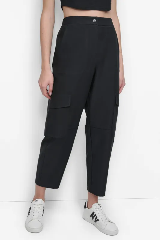 KNIT CANVAS CARGO PANT sold by DKNY