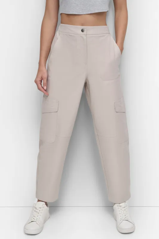 KNIT CANVAS CARGO PANT sold by DKNY