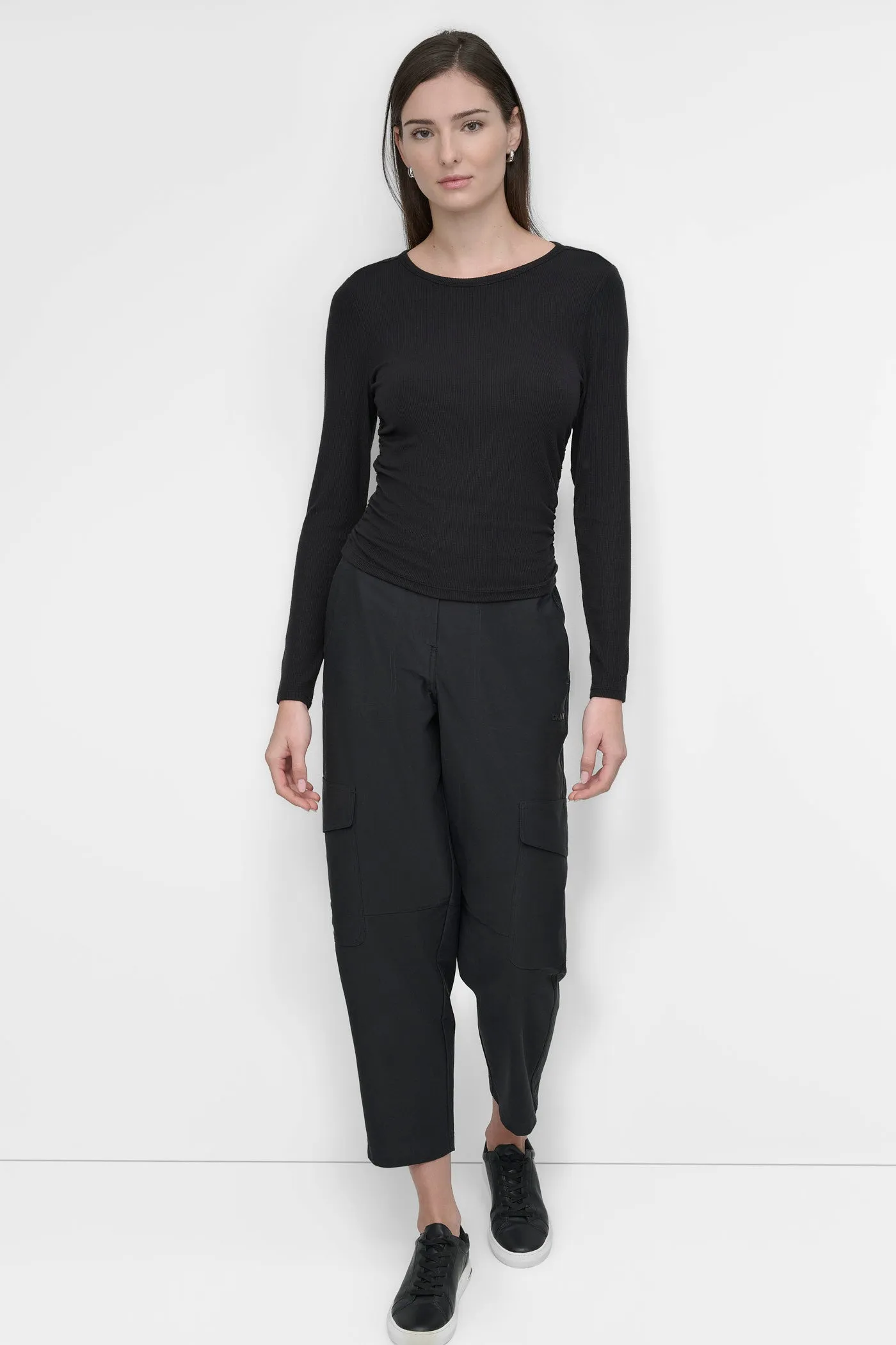 CREW NECK WITH SIDE RUCHING TOP sold by DKNY product image thumbnail 4