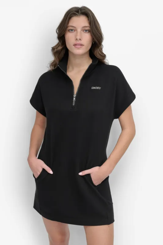 HALF-ZIP MINI SNEAKER DRESS sold by DKNY