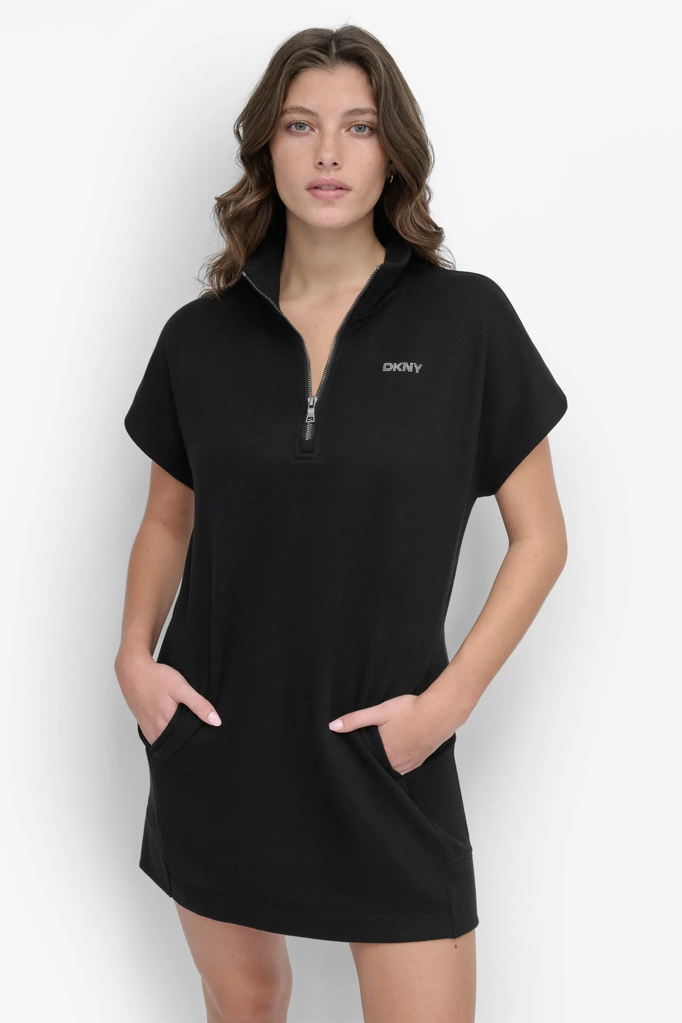 HALF-ZIP MINI SNEAKER DRESS | Parallel